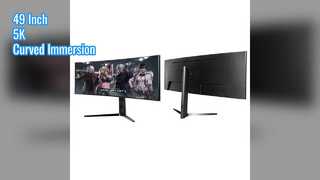 49 inch 5K gebogen monitoronderdompeling