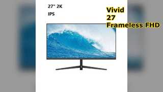 27 inch frameloze FHD LED-monitor Levendige IPS