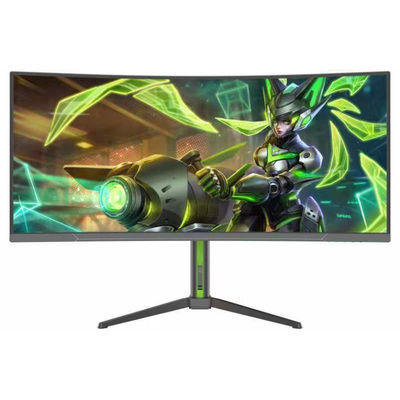 34 inch Ultrawide Curved LED-Backlit LCD Monitor 180Hz Refresh Rate IPS Panel HD Functies USB Computer Gaming Desktop Laptop