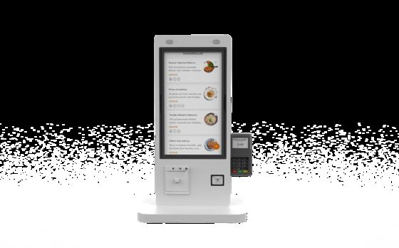 21,5 inch interactieve zelfbedieningsbetaalkiosk automatische touchscreen kiosk zelfbestelmachine voor restaurant